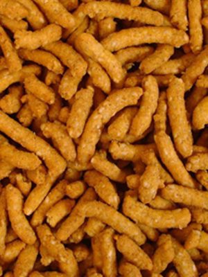 A close up image of a pile of Sesame Sticks 1 lb.