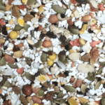 A close up of a pile of Medium Hookbill Omar's 1 lb.