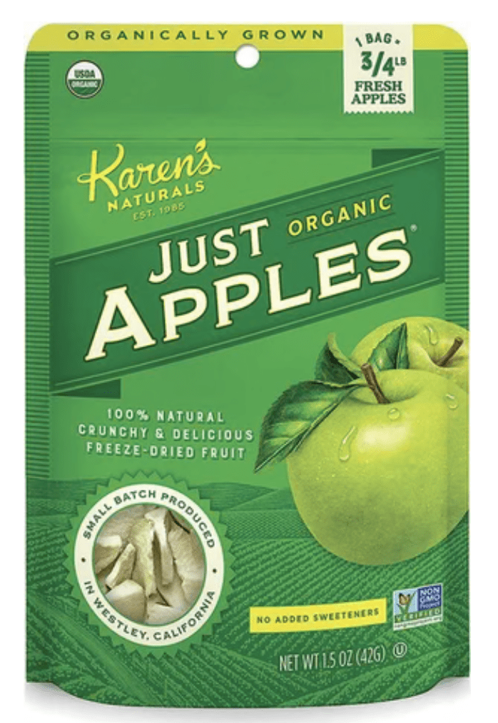 Just Just Apples in a bag.